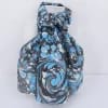 stone pattern hand marbled silk scarf