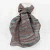 Nonpareil French curl pattern hand marbled silk scarf