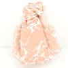 Hand marbled silk scarf stone pattern