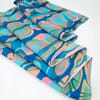 overmarbled habotai silk scarf