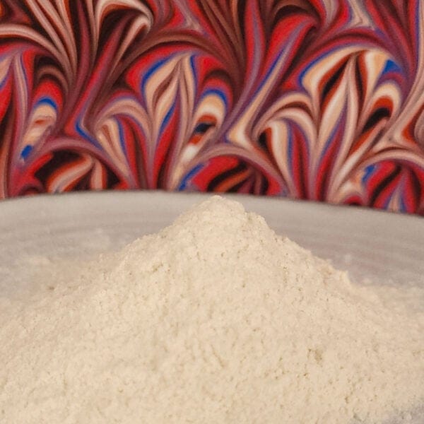 carrageenan for marbling on a small saucer plate