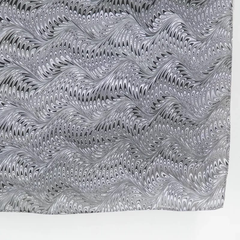 Icarus Pattern in Purple, Lavender, and Grey Marbled Silk Scarf - Image 8