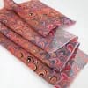 peacock pattern hand marbled silk scarf