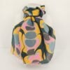 Hand marbled silk scarf mod pattern
