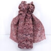 Hand marbled silk scarf bouquet pattern