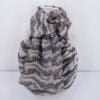 hand marbled silk scarf icarus pattern in beige, black and white