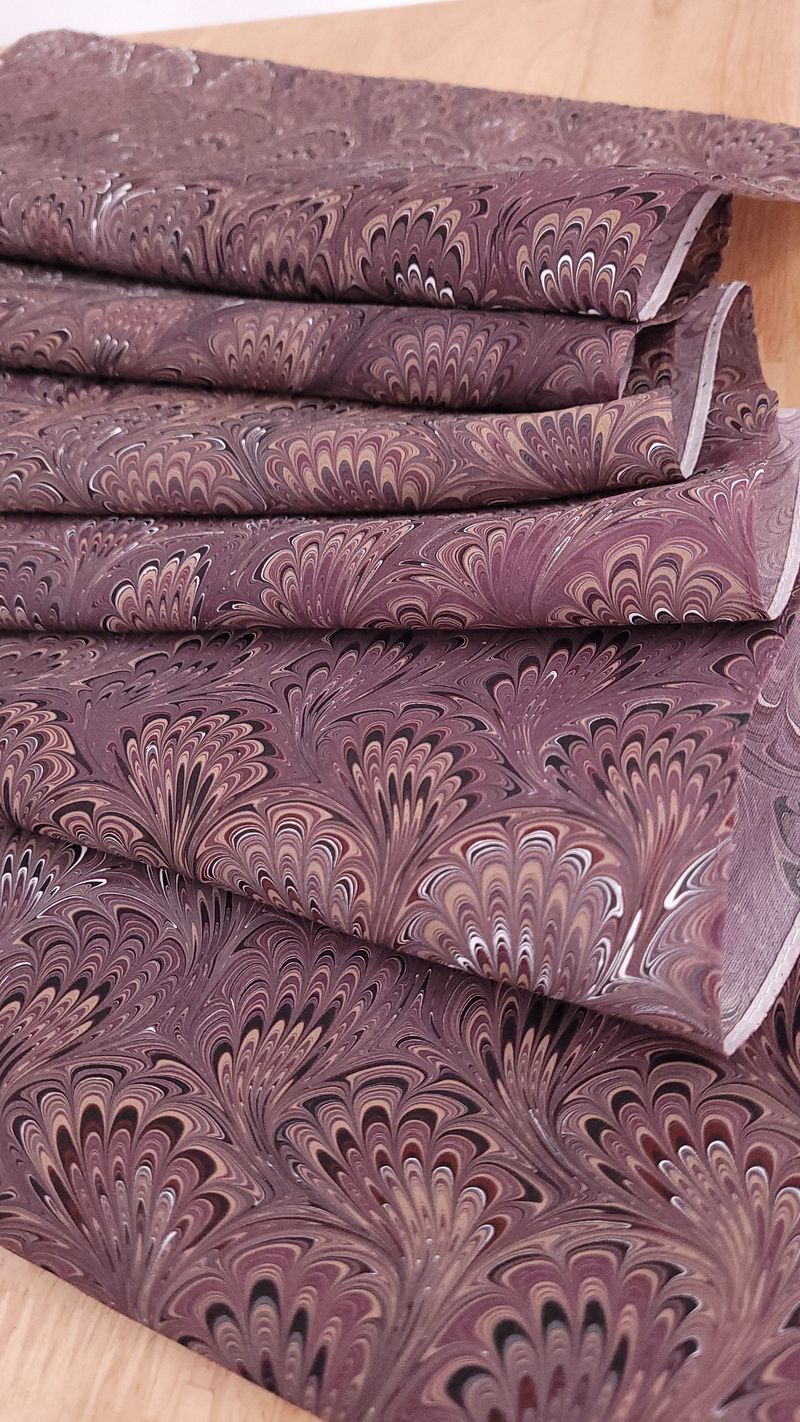 Custom Marbled Silk Scarf - Image 20