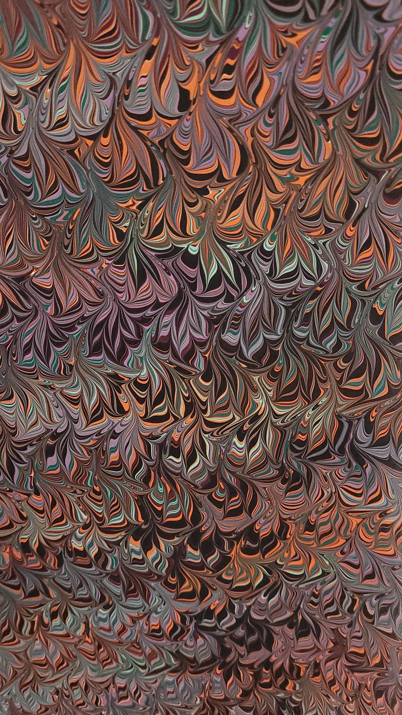 Custom Marbled Silk Scarf - Image 12
