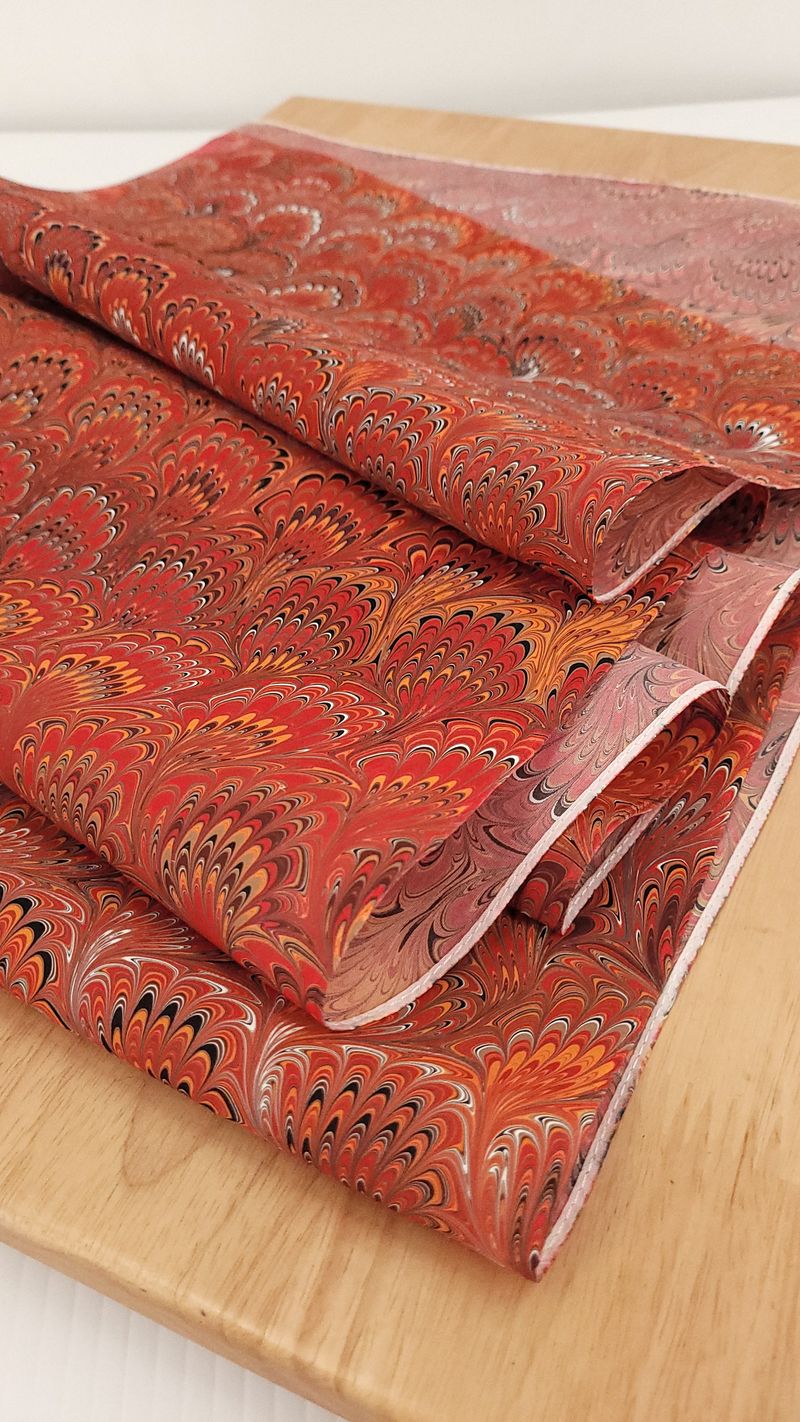 Custom Marbled Silk Scarf - Image 21