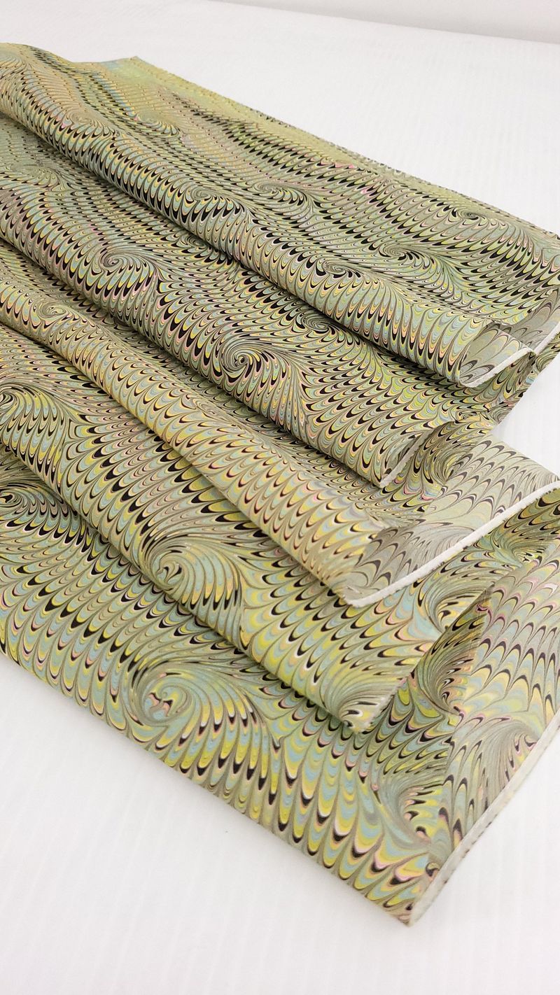 Custom Marbled Silk Scarf - Image 15