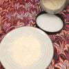lambda carrageenan for marbling on a porcelain saucer