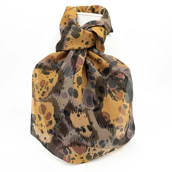 Overmarble Hand Marbled Silk Scarf