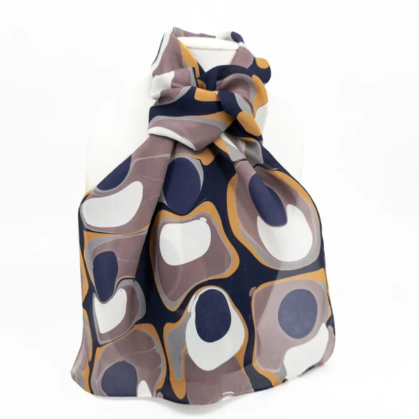 Mod Hand Marbled Silk Scarf